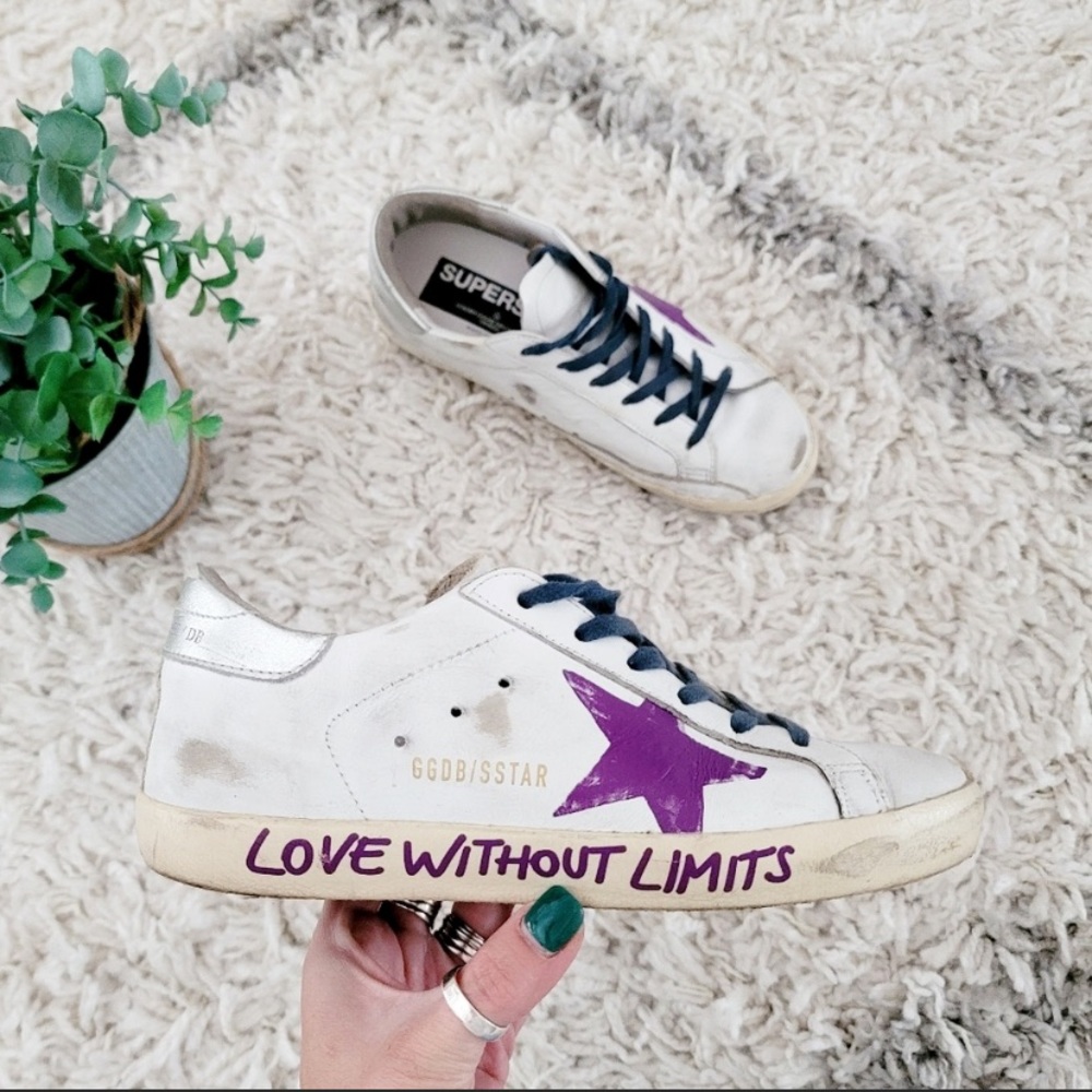 Golden Goose 'love without limits' leather sneaker
